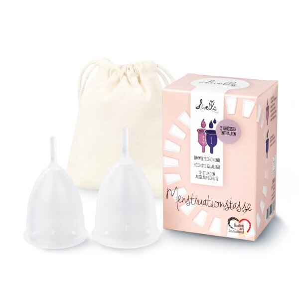 Livella Menstrual Cups medium & large