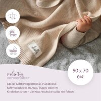 Livella Babydecke 100% Bio-Baumwolle creme