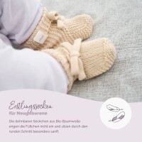 Livella Kuscheltuch Hase mit Söckchen (creme) aus Bio-Baumwolle