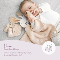 Livella Baby Comforter “Rabbit” with Socks (cream) - Organic Cotton