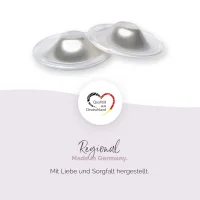 Livella Silver Nursing Cups with Comfort Rings (1 pair)